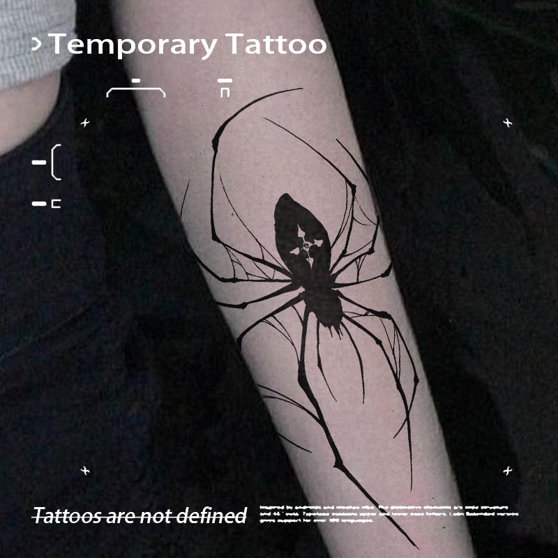 Kids Toys Low Price - Fake Tattoo Minimal Thin Line Black