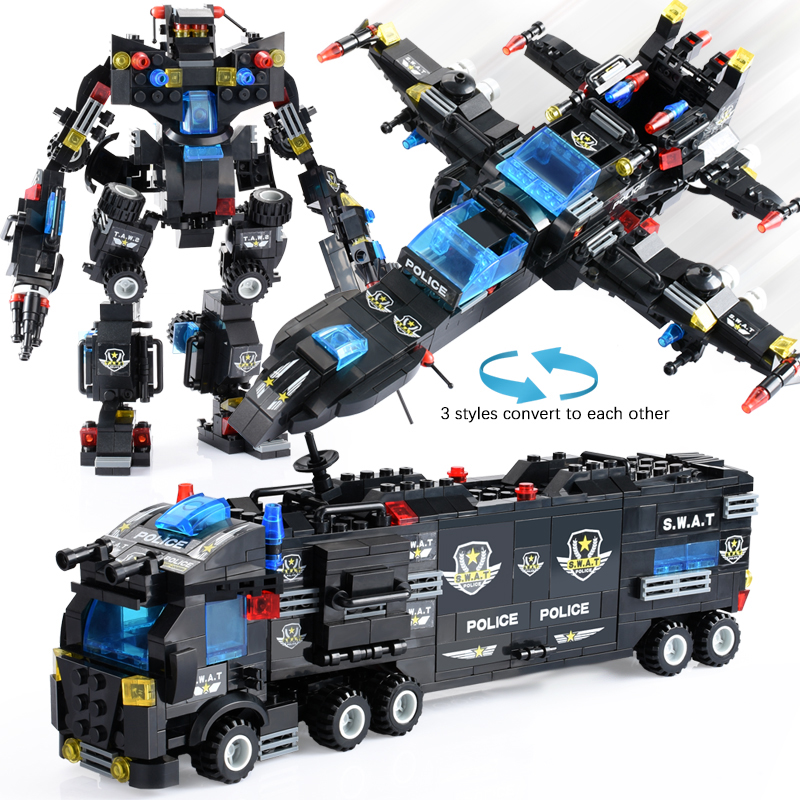 825+PCS Creative City Police B - Kids Toys Under £5 recension och pris