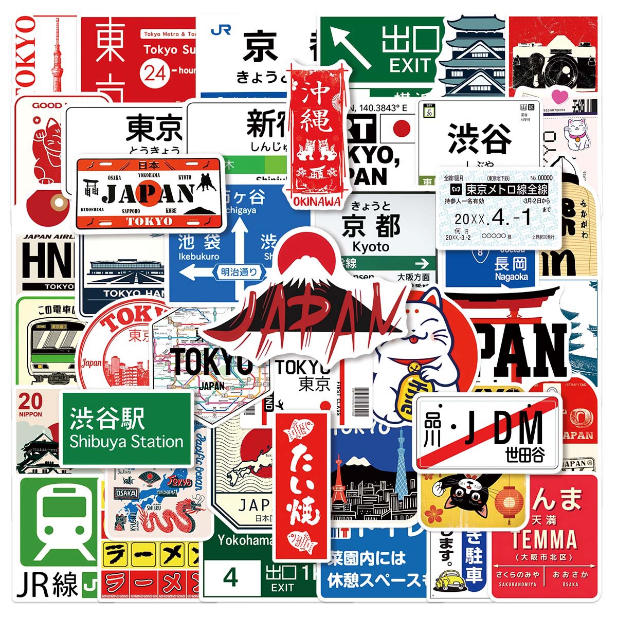 50PCS Japanese Style Urban Log - Kids Toys Logo recension och pris
