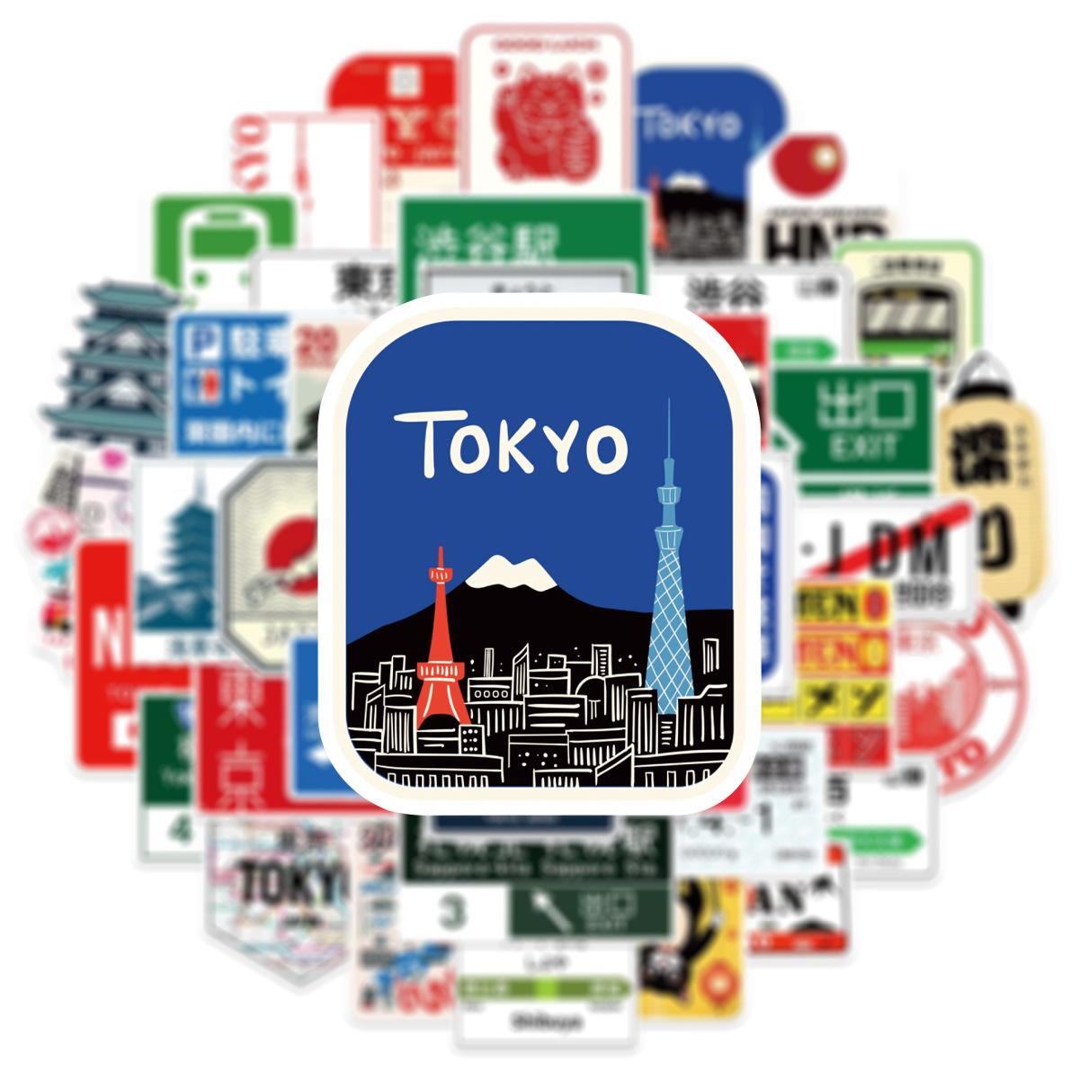 50PCS Japanese Style Urban Log - Kids Toys Logo recension och pris