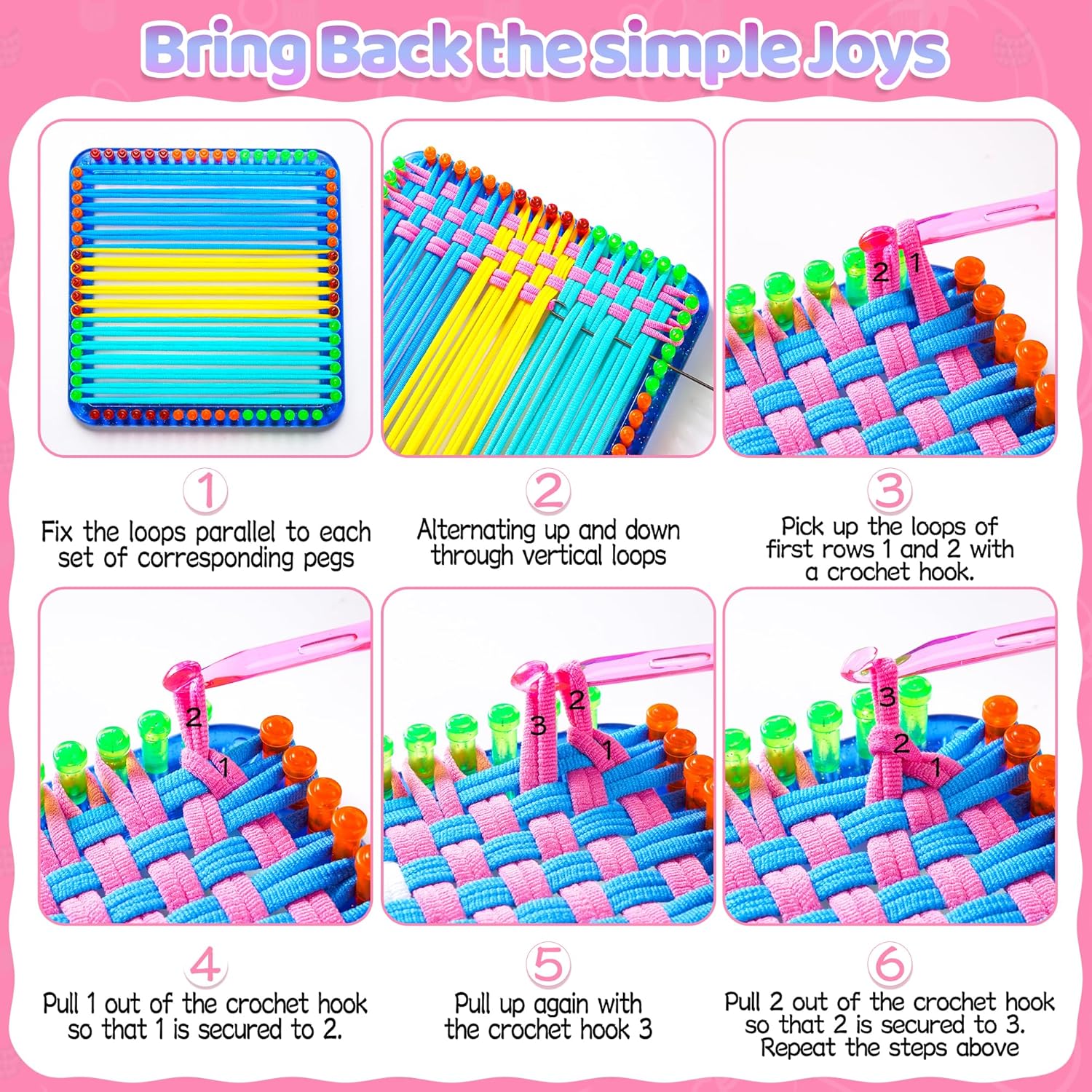 Weaving Loom Kit Toys, DIY Art - Kids Toys Under £5 recension och pris