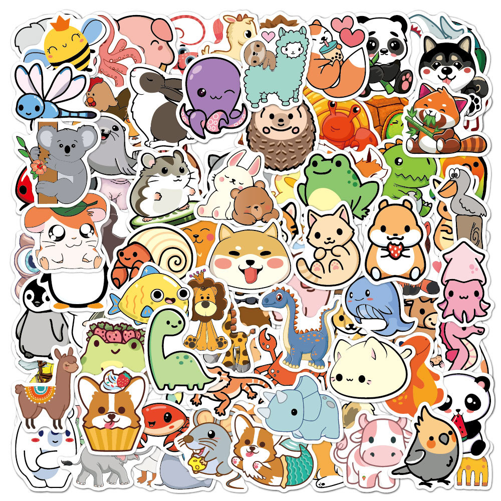100pcs Funny Animal Stickers C - Kids Toys Logo recension och pris