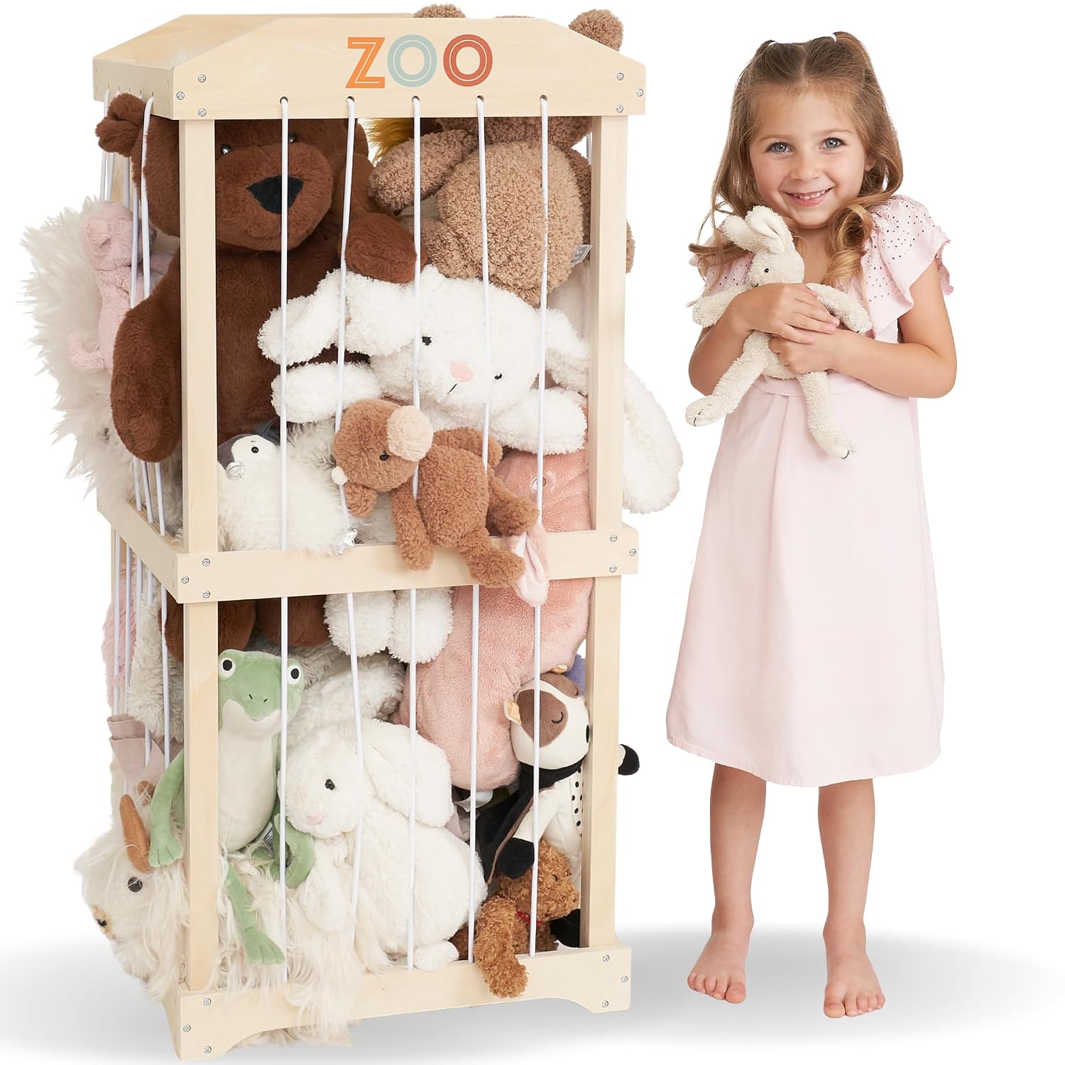 Easy Assembly Large Wooden Plu - Kids Storage Toys recension och pris