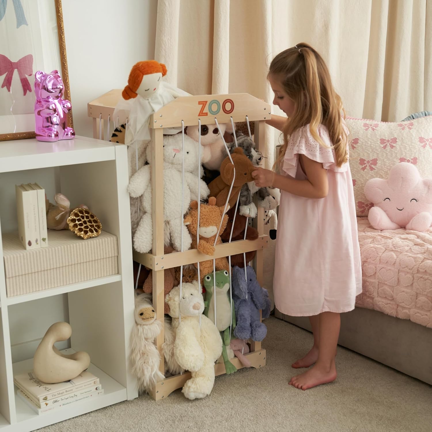 Easy Assembly Large Wooden Plu - Kids Storage Toys recension och pris