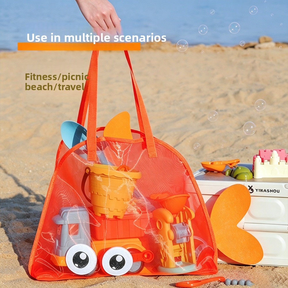Kids Mesh Beach Bags Colorful  - Kids Storage Toys recension och pris