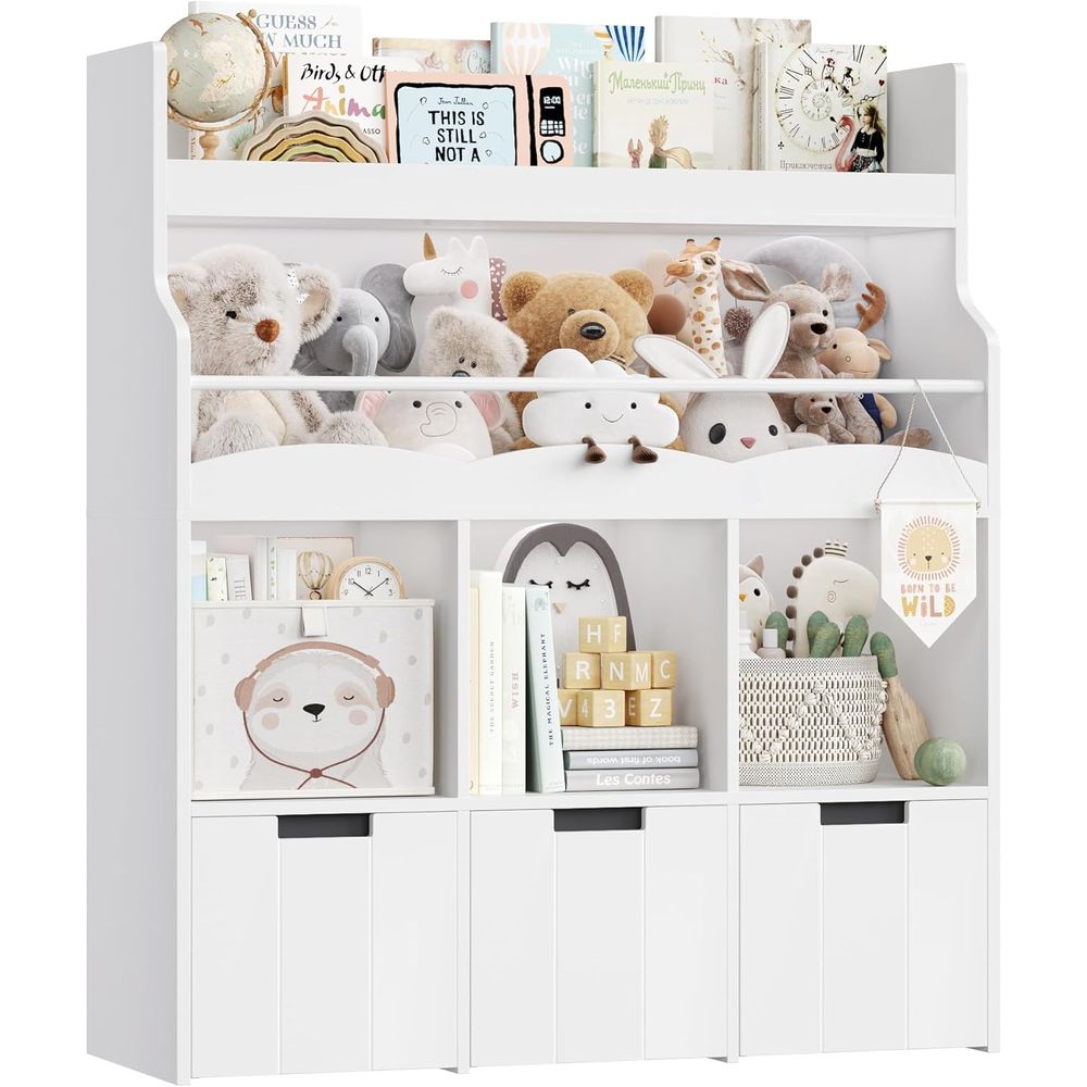 Kids Toy Storage Organizer wit - Kids Storage Toys recension och pris