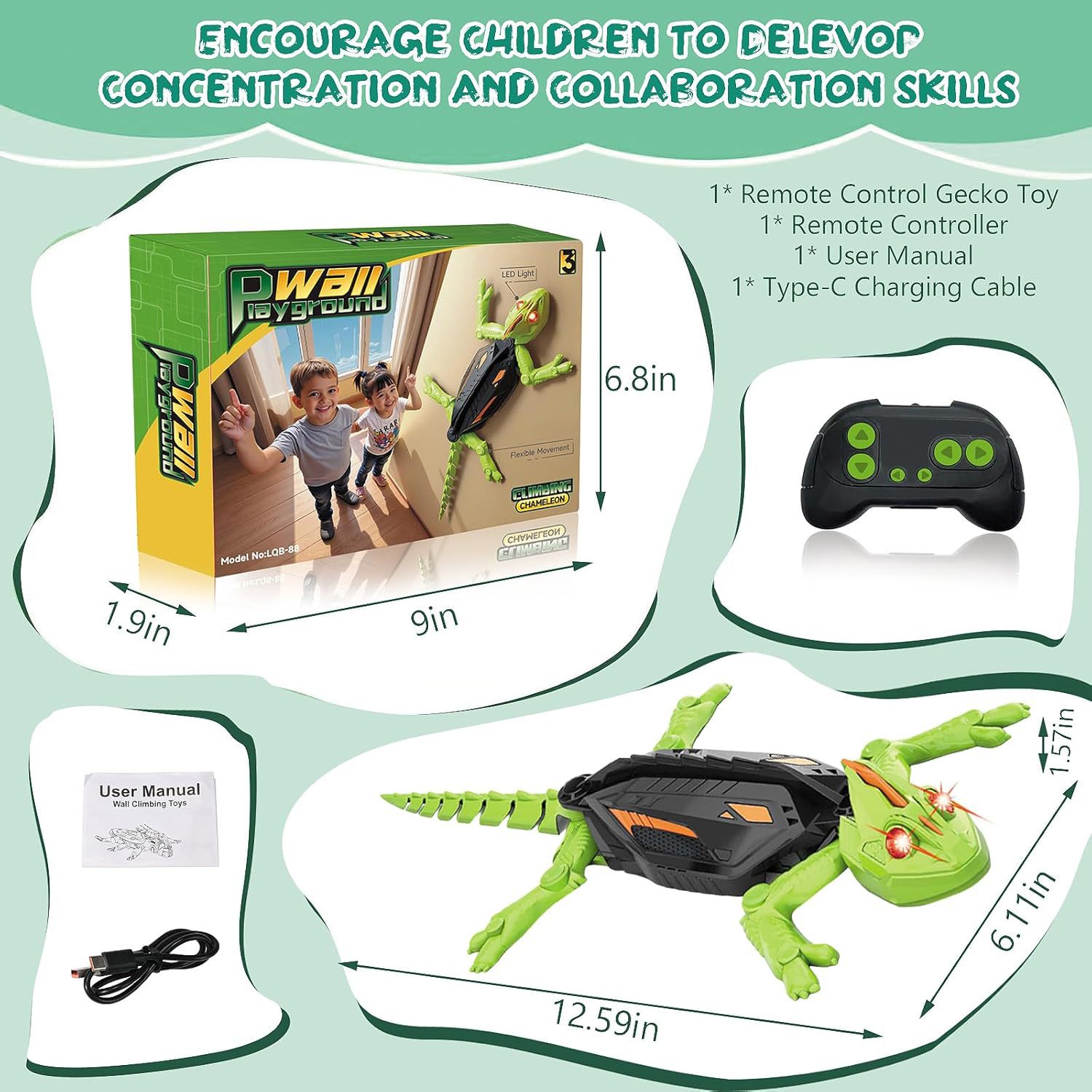 Remote Controlled Gecko Chamel - Kids Toys Under £5 recension och pris