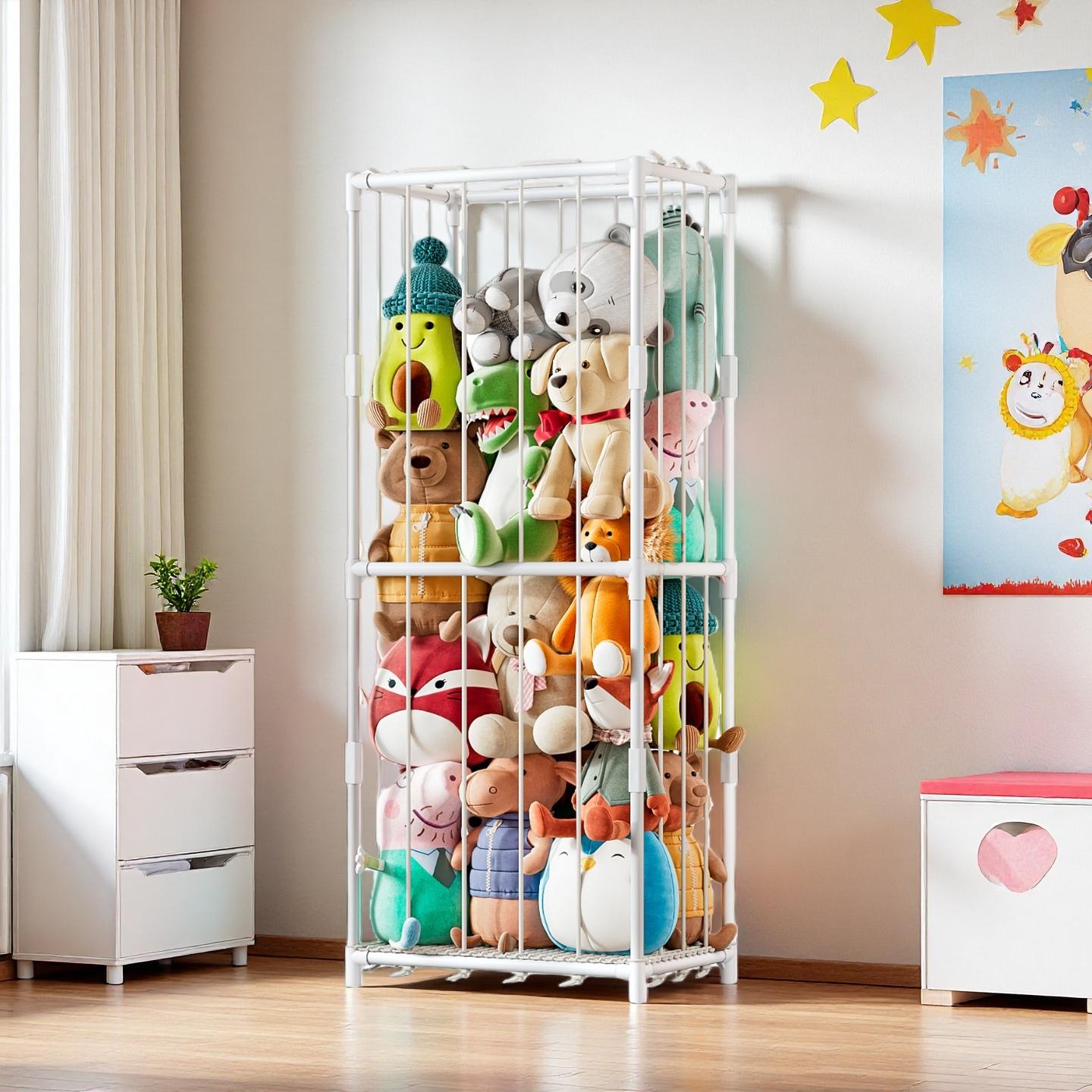 Vertical Stuffed Animal Storag - Kids Storage Toys recension och pris
