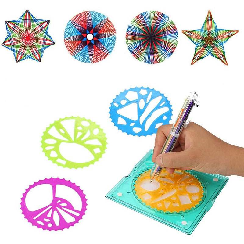 5 in 1 Spiral Art Gear Geometr - Kids Toys Under £5 recension och pris