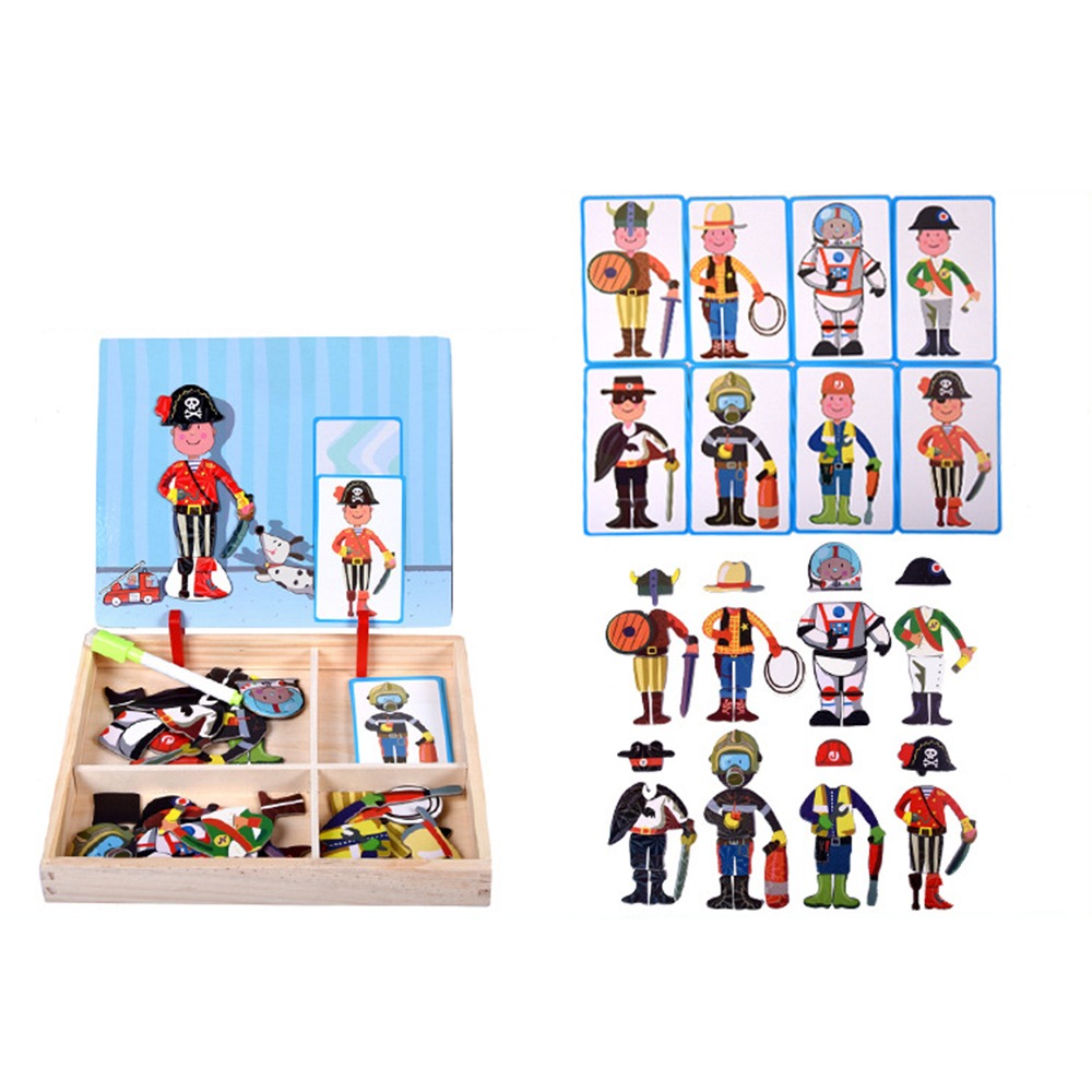 Wood Magnetic 3D Puzzles with  - Kids Toys Drawing Easy recension och pris